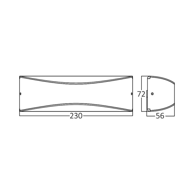 Απλίκα LED Μαύρη Pirus-S 10W 3000K IP54 Απλίκα LED Μαύρη Pirus-S 10W 3000K IP54