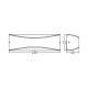 Απλίκα LED Μαύρη Pirus-S 10W 3000K IP54 Απλίκα LED Μαύρη Pirus-S 10W 3000K IP54