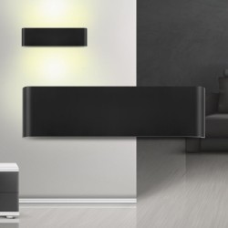 Απλίκα LED Μαύρη Avva WL04-12W-300L-RCT 3000K Απλίκα LED Μαύρη Avva WL04-12W-300L-RCT 3000K