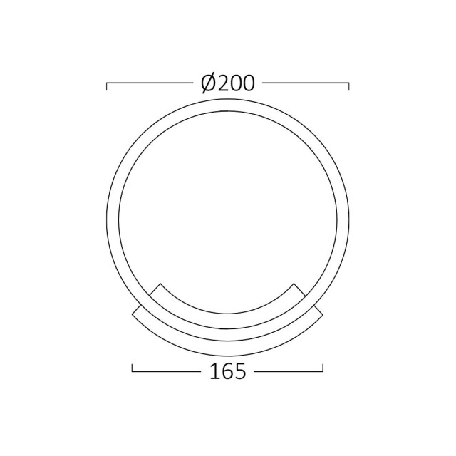 Απλίκα LED Μαύρη Nela WL1-12W 3000K Απλίκα LED Μαύρη Nela WL1-12W 3000K