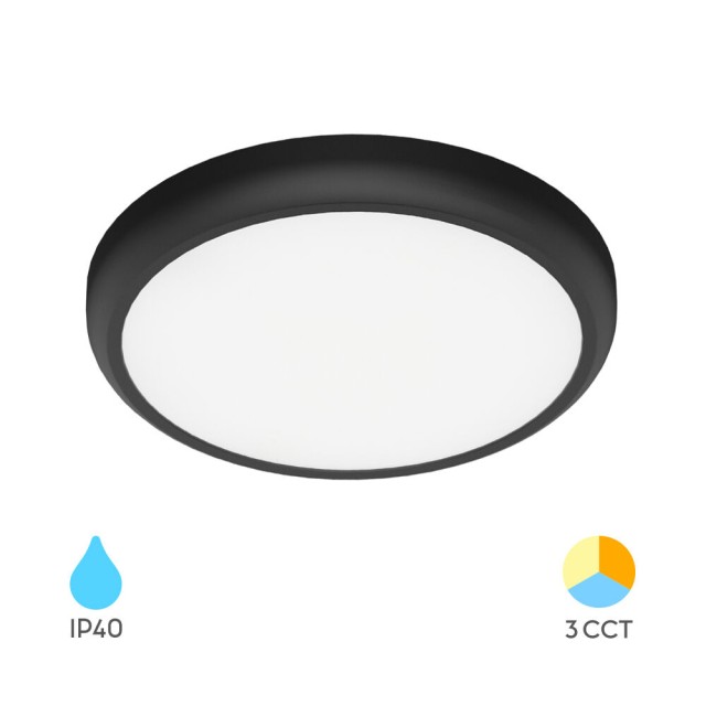 Πλαφονιέρα LED Στρογγυλή Μαύρη 20w 2000lm CCT (2 σε 1) Πλαφονιέρα LED Στρογγυλή Μαύρη 20w 2000lm CCT (2 σε 1)