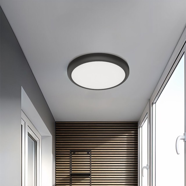 Πλαφονιέρα LED Στρογγυλή Μαύρη 20w 2000lm CCT (2 σε 1) Πλαφονιέρα LED Στρογγυλή Μαύρη 20w 2000lm CCT (2 σε 1)