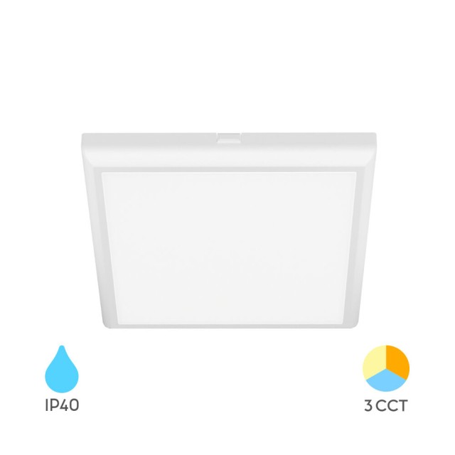 Πλαφονιέρα LED Τετράγωνη Λευκή 20w 2000lm CCT (2 σε 1) Πλαφονιέρα LED Τετράγωνη Λευκή 20w 2000lm CCT (2 σε 1)