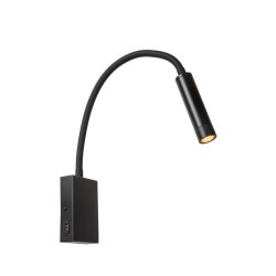 Lucide ALEC - Wall spotlight / Wall light - LED - G9 - 1x3W 2700K - Interchangeable rings included - Black