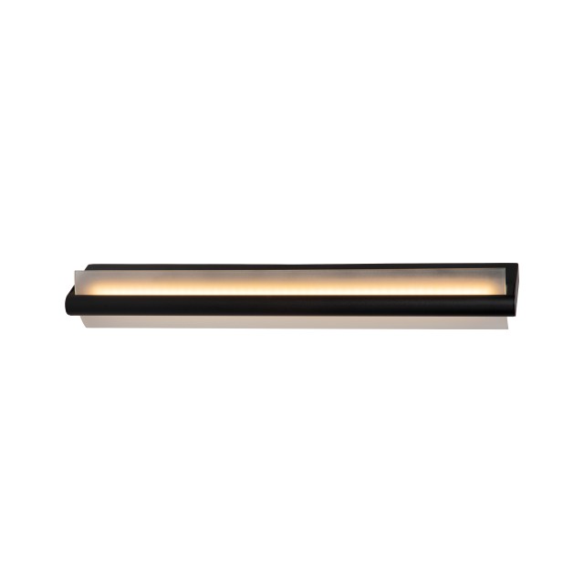 Lucide WANDA - Wall light Bathroom - LED - 1x19W 3000K - IP44 - Black