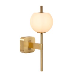 Lucide ELDA - Wall light Bathroom - 1xG9 - IP44 - Matt Gold / Brass
