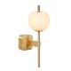 Lucide ELDA - Wall light Bathroom - 1xG9 - IP44 - Matt Gold / Brass