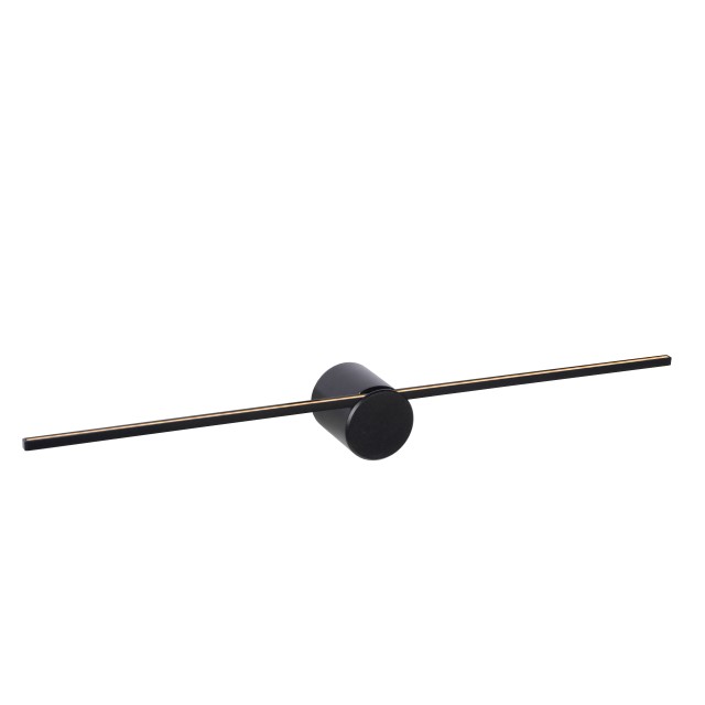 Lucide MIZAR - Wall light Bathroom - LED - 1x6W 2700K - IP44 - Black