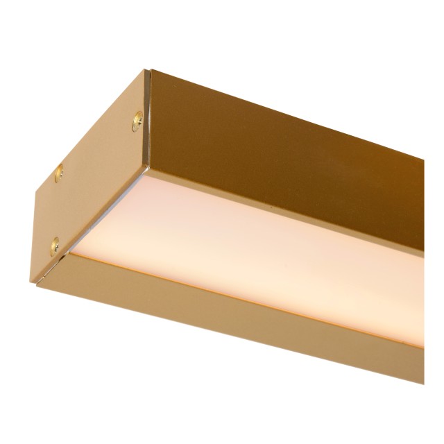 Lucide ALEXA - Wall light Bathroom - LED - 1x8W 3000K - IP44 - Matt Gold / Brass