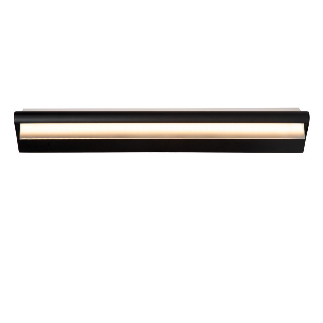 Lucide WANDA - Wall light Bathroom - LED - 1x19W 3000K - IP44 - Black