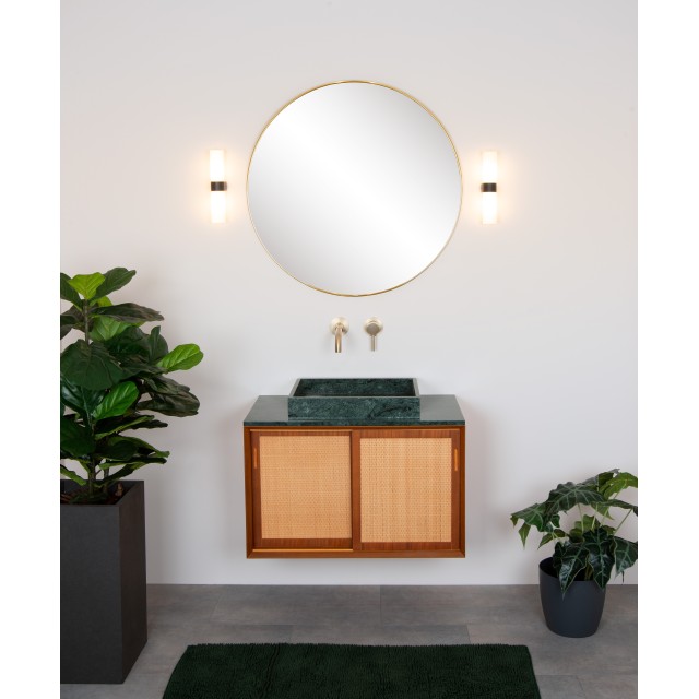 Lucide JESSE - Wall light Bathroom - 2xG9 - IP44 - Black