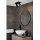 Lucide TAYLOR - Ceiling spotlight Bathroom - LED Dim to warm - GU10 - 2x5W 2200K/3000K - IP44 - Black