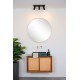 Lucide TAYLOR - Ceiling spotlight Bathroom - LED Dim to warm - GU10 - 3x5W 2200K/3000K - IP44 - Black