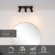 Lucide TAYLOR - Ceiling spotlight Bathroom - LED Dim to warm - GU10 - 3x5W 2200K/3000K - IP44 - Black
