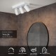 Lucide TAYLOR - Ceiling spotlight Bathroom - LED Dim to warm - GU10 - 3x5W 2200K/3000K - IP44 - White