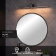 Lucide MIZAR - Wall light Bathroom - LED - 1x6W 2700K - IP44 - Black