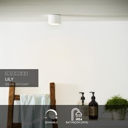 Lucide LILY - Ceiling spotlight Bathroom - Ø 8 cm - 1xG9 - IP54 - White