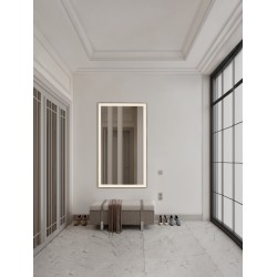 Sandy Black Aluminium & Mirror Glass