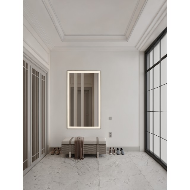 Sandy Black Aluminium & Mirror Glass