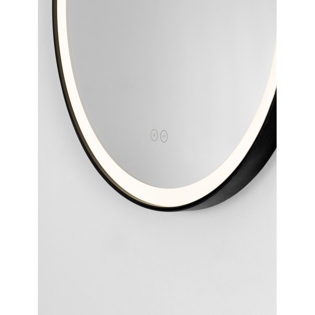 Sandy Black Steel & Mirror Glass & Black Strap