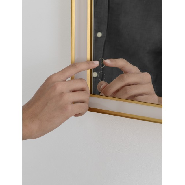 Anodized Gold Aluminium & Glass