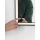 Anodized Black Aluminium & Glass