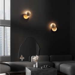 Απλίκα Solei από Χρυσό Αλουμίνιο LED 6W 9006081 Nova Luce