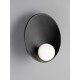 Sandy Black Steel & Opal Glass