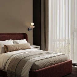 Απλίκα Oneta Κεραμική Μπεζ LED 8W 9009162 Nova Luce