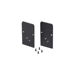 Sandy Black Aluminium Track End Cap