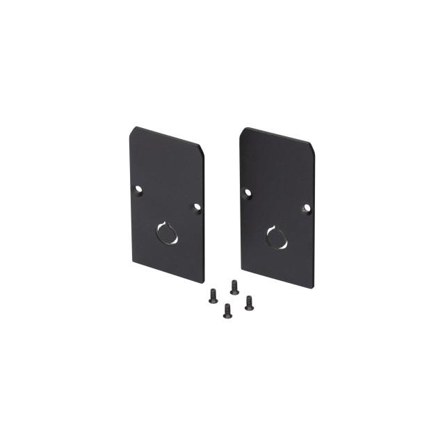 Sandy Black Aluminium Track End Cap