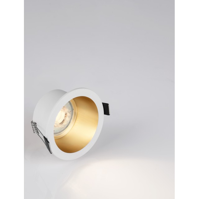 Downlight Stardust GU10 Λευκό & Χρυσό Αλουμίνιο 9011359 Nova Luce