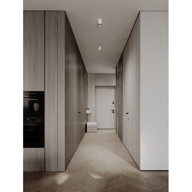 Sandy White & Black Aluminium