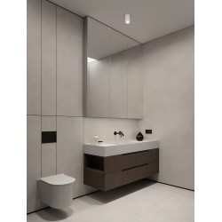 Sandy White Aluminium & Frosted Acrylic