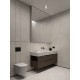 Sandy White Aluminium & Frosted Acrylic
