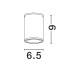 Sandy White Aluminium & Glass Diffuser
