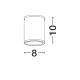 Sandy Black Aluminium & Glass Diffuser