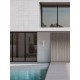 Sandy White Aluminium & Glass