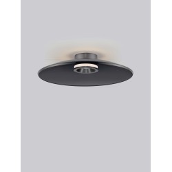 Triac Dimmable Foggy Nickel Aluminium & Smoky Glass