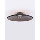Triac Dimmable Foggy Nickel Aluminium & Dark Brown Glass