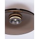 Triac Dimmable Foggy Nickel Aluminium & Dark Brown Glass