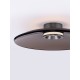 Triac Dimmable Foggy Nickel Aluminium & Dark Brown Glass