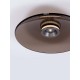 Triac Dimmable Foggy Nickel Aluminium & Dark Brown Glass