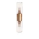 Satin Brass Aluminium and Glass