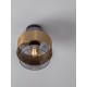 Smoky Glass Brass Gold Metal