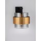 Smoky Glass Brass Gold Metal