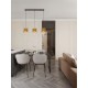 Gold Aluminium & K5 Crystal Sandy Black Steel Base