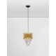 Gold Aluminium & K5 Crystal Sandy Black Steel Base