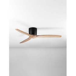 Sandy Black Metal Base & Natural Wood Color Blades Sandy Black Metal Base & Natural Wood Color Blades