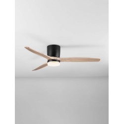 Sandy Black Metal & Acrylic Natural Wood Color Blades Sandy Black Metal & Acrylic Natural Wood Color Blades
